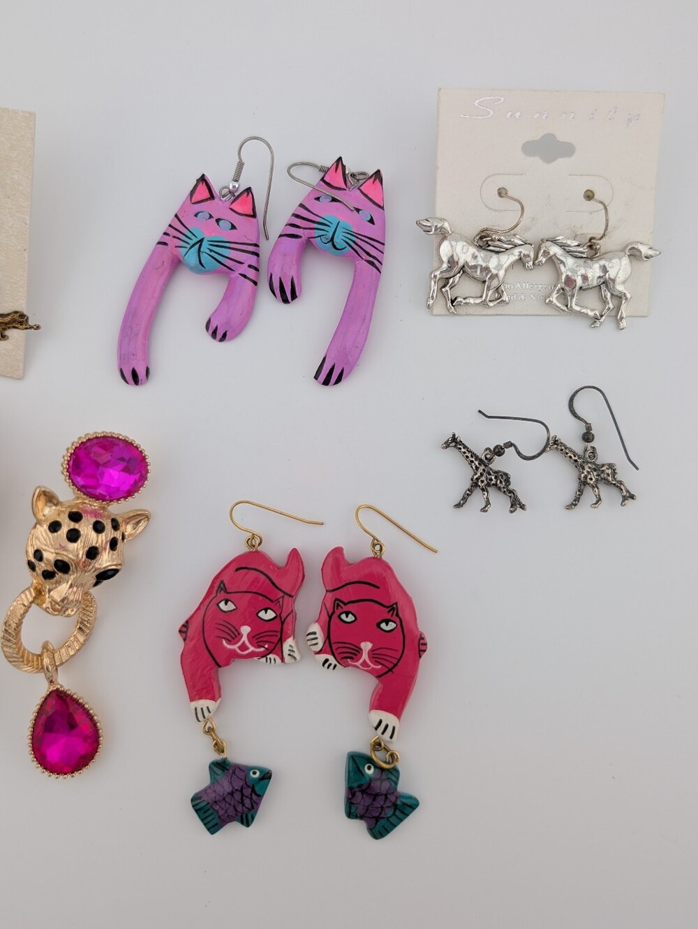 Jewelry Lot #64 - Animal Earrings - Vintage & Modern - Estate Jewelry Bag - Picture 4 of 8